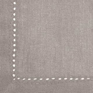 Nappe rectangulaire Jane en coton - 240x140 cm - Gris clair