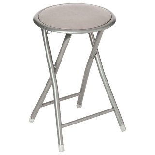 Lot de 2 Tabourets pliants en PVC - Taupe