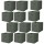 Lot de 12 cubes de rangement pliables en tissus avec poignée - 30x30x30cm - Vert Romarin