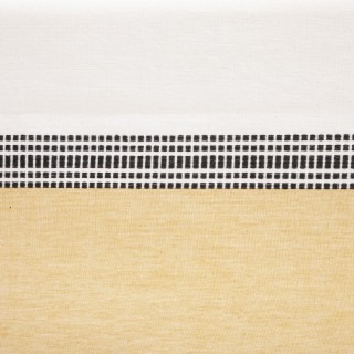 Nappe d'intérieur en coton - 150x250cm - Blanc et Orange
