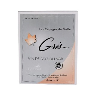 Vin rosé Gris- IGP - Var - Bib 3L