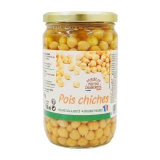 Conserve pois chiches du Poitou-Charentes - Bocal 680g