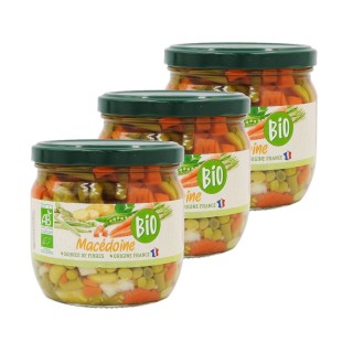 Lot 3x Macédoine de légumes BIO - Bocal 330g