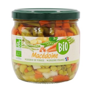 Lot 12x Macédoine de légumes BIO - Bocal 330g