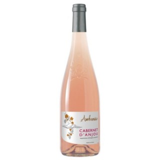 Lot 12x Vin rosé Ambroisie Cabernet d'Anjou AOC - Loire - Bouteille 750ml