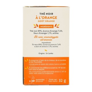 Thé noir à l'orange - 20 sachets - Boîte 32g