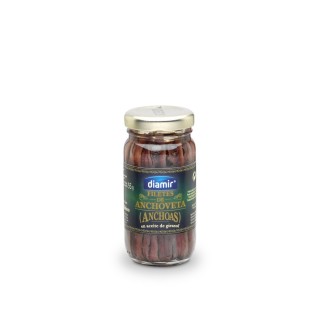 Filet anchois à l'huile de tournesol - Bocal 90g