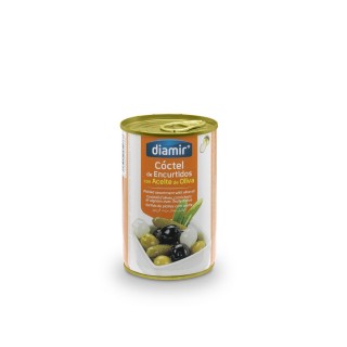 Cocktail olive, cornichon, oignon à l'huile olive - Boîte 310g