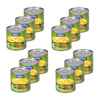 Lot 12x Ananas morceaux au jus - Boîte 425g