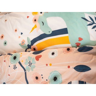 Parure de lit enfant Attrape-rêves - 100% coton adouci 57 fils - 140 x 200 cm