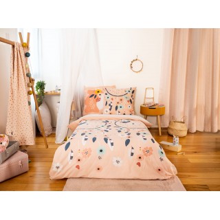 Parure de lit enfant Attrape-rêves - 100% coton adouci 57 fils - 140 x 200 cm