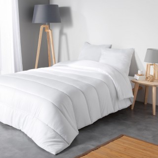 Couette premium - Polyester anti acarien 400g/m² - 200 x 240 cm - Blanc