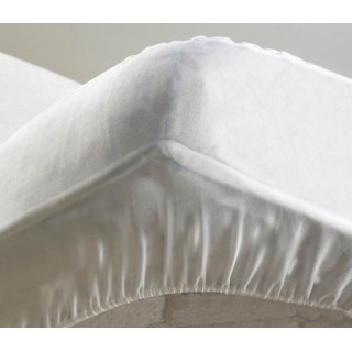 Protège matelas - Molleton finition PVC anti acarien - 140 x 190 cm - Blanc