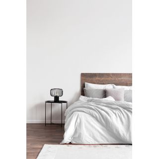 Parure de lit - Coton et Lin - 220 x 240 cm - Blanc
