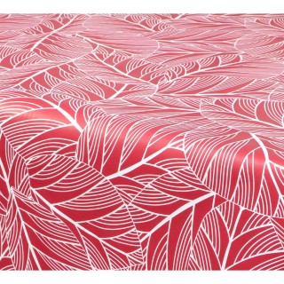 Nappe en toile cirée rectangulaire Eloa - 140 x 200 cm - Rouge