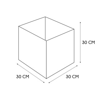 Lot de 2 cubes de rangement pliable losange - 30 x 30 cm - Beige