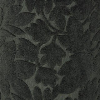 Pouf en tissu motif feuilles - Vert foncé
