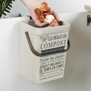 Poubelle de compostage 5 L avec accroche